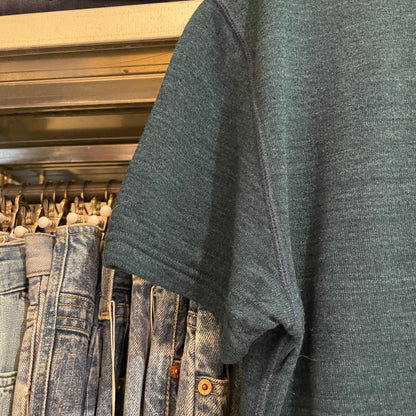 Blue Henley Short Sleeve Shirt