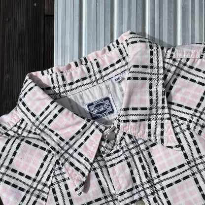 Short Sleeve Check Shirt Pink