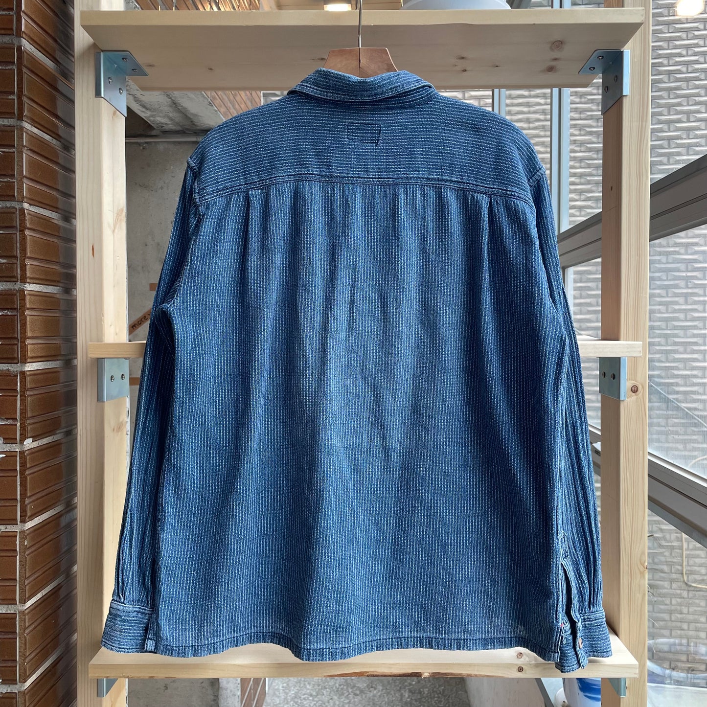 Wabash Stripe Shirt Long Sleeve Blue