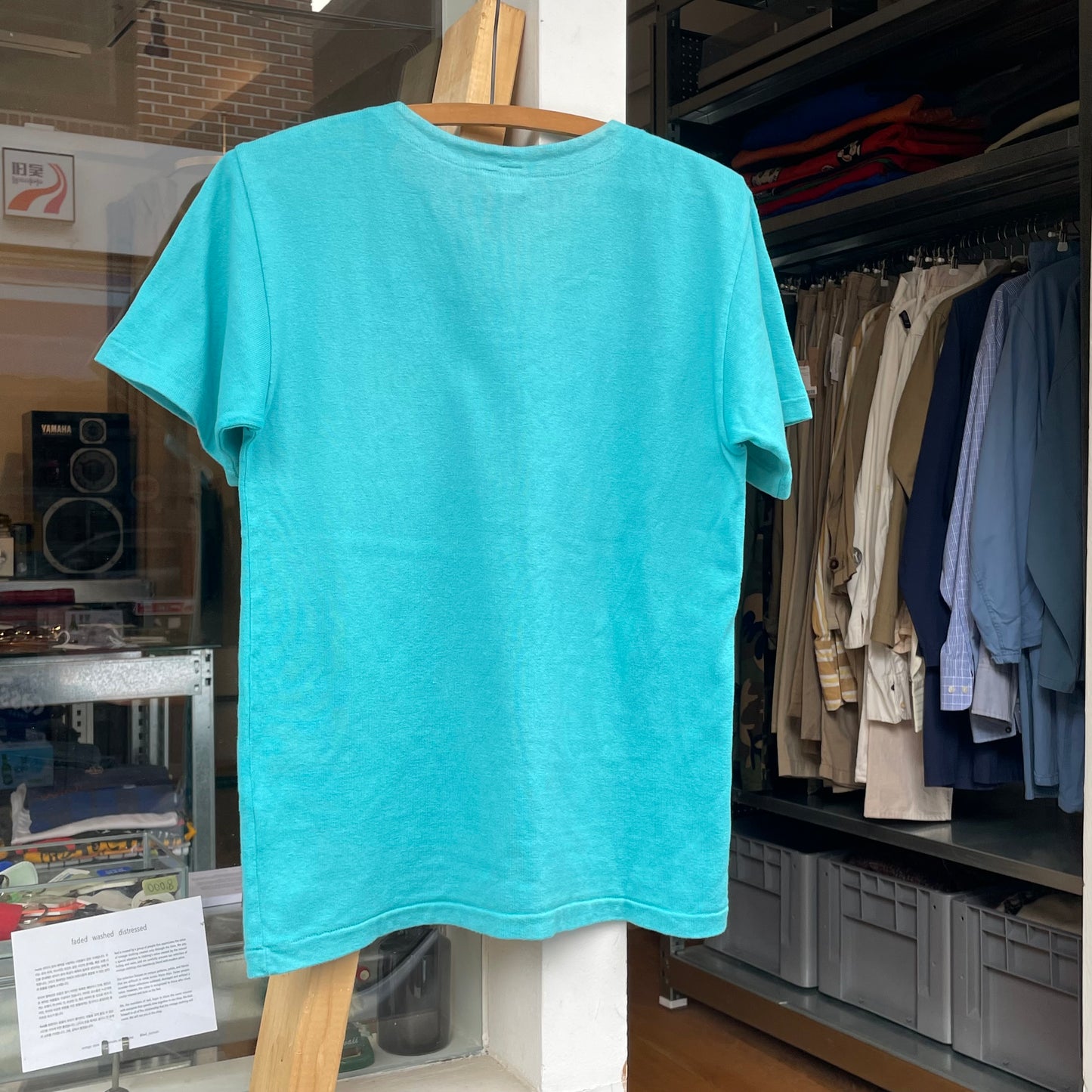 Henly Neck T-Shirt Blue