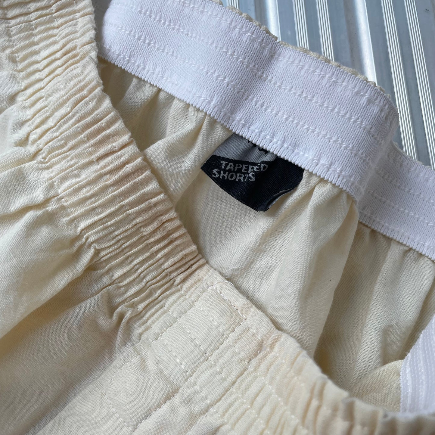 Elastic Waist Shorts Ivory