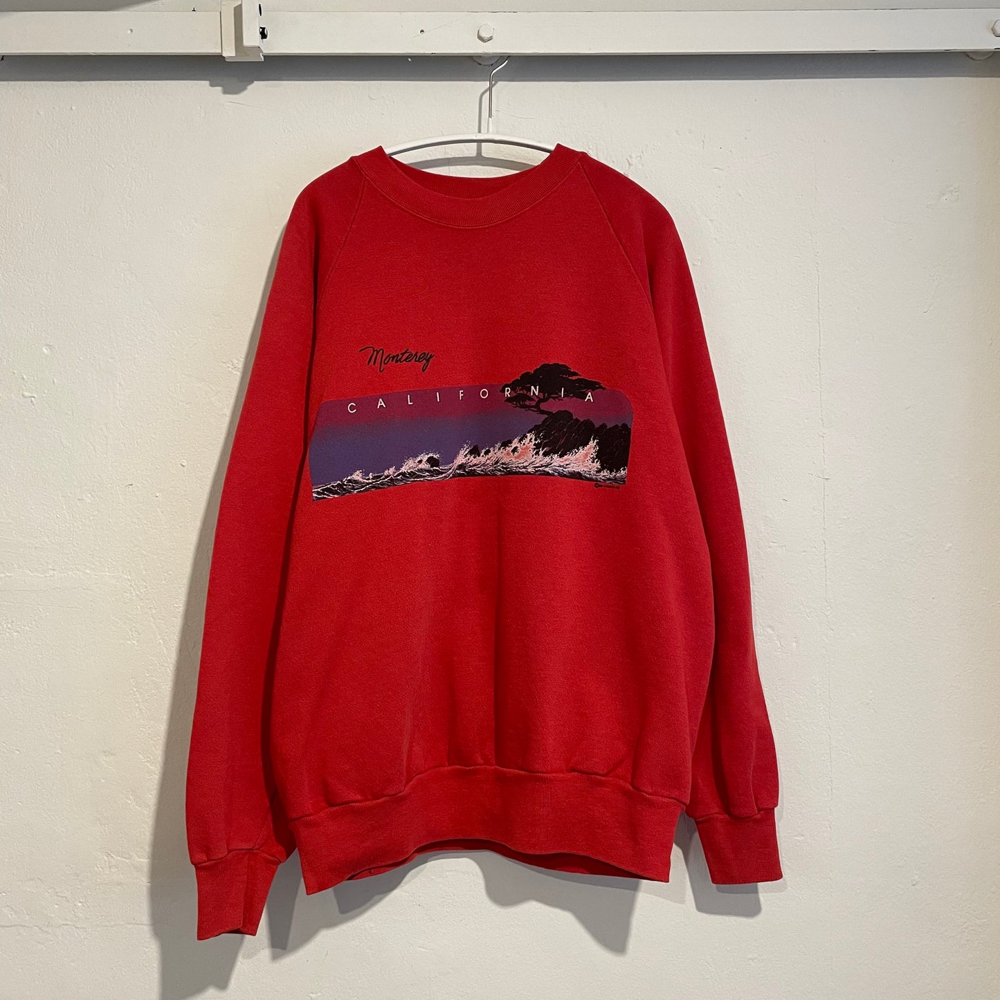 California Printed Sweatshirt Red