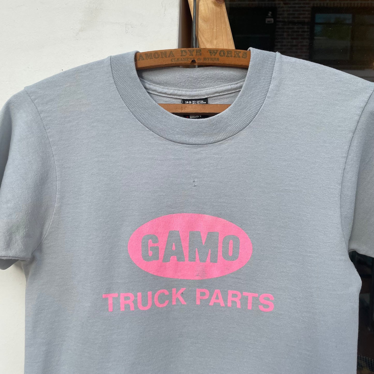 GAMO TRUCK PARTS T-Shit Gray Single Stitch