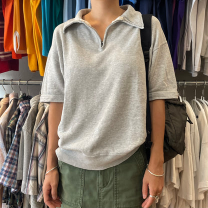 Half-Zip Sweatshirt Gray