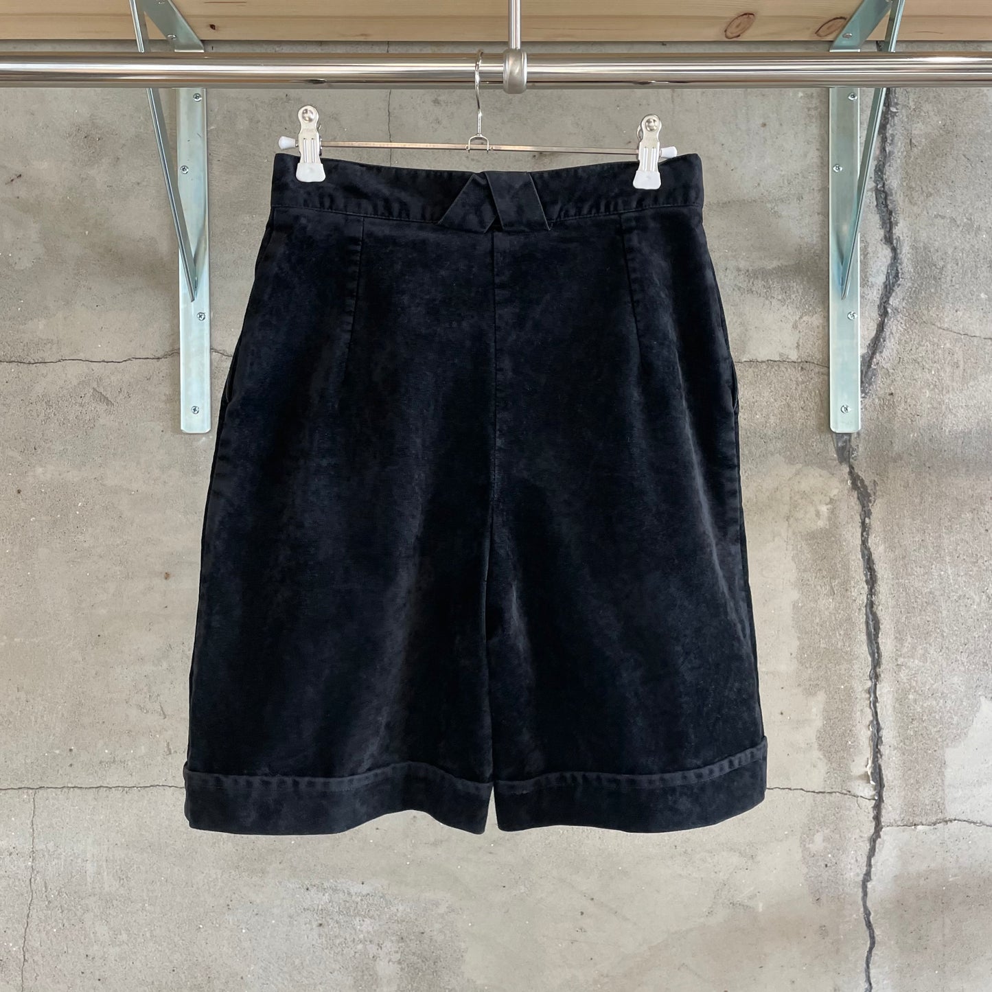 Pleated Shorts Black