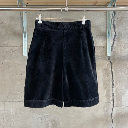 Pleated Shorts Black
