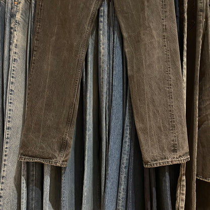 501 Jeans Regular Straight Washed Black