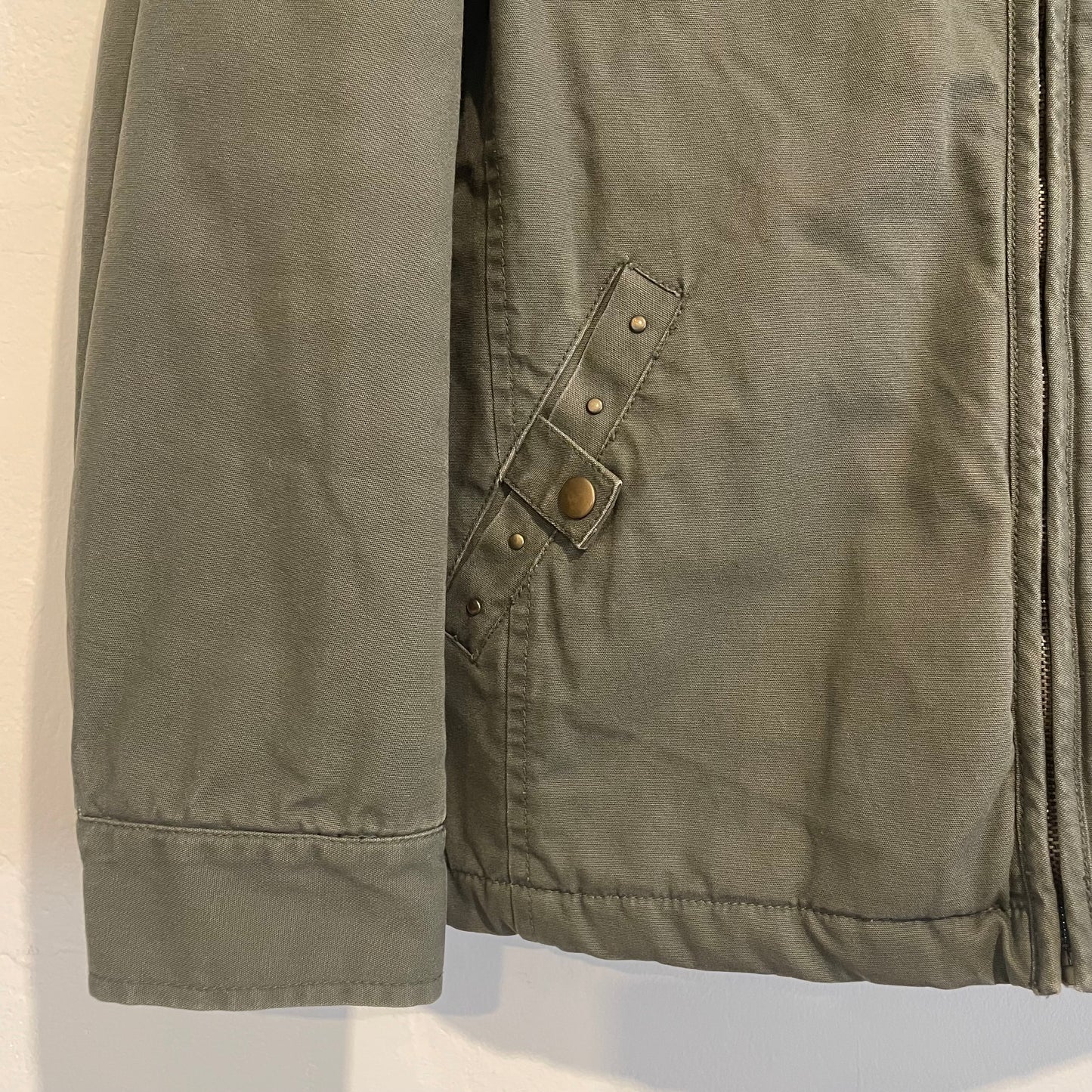 Olive Quilted Canvas Utility Jackey