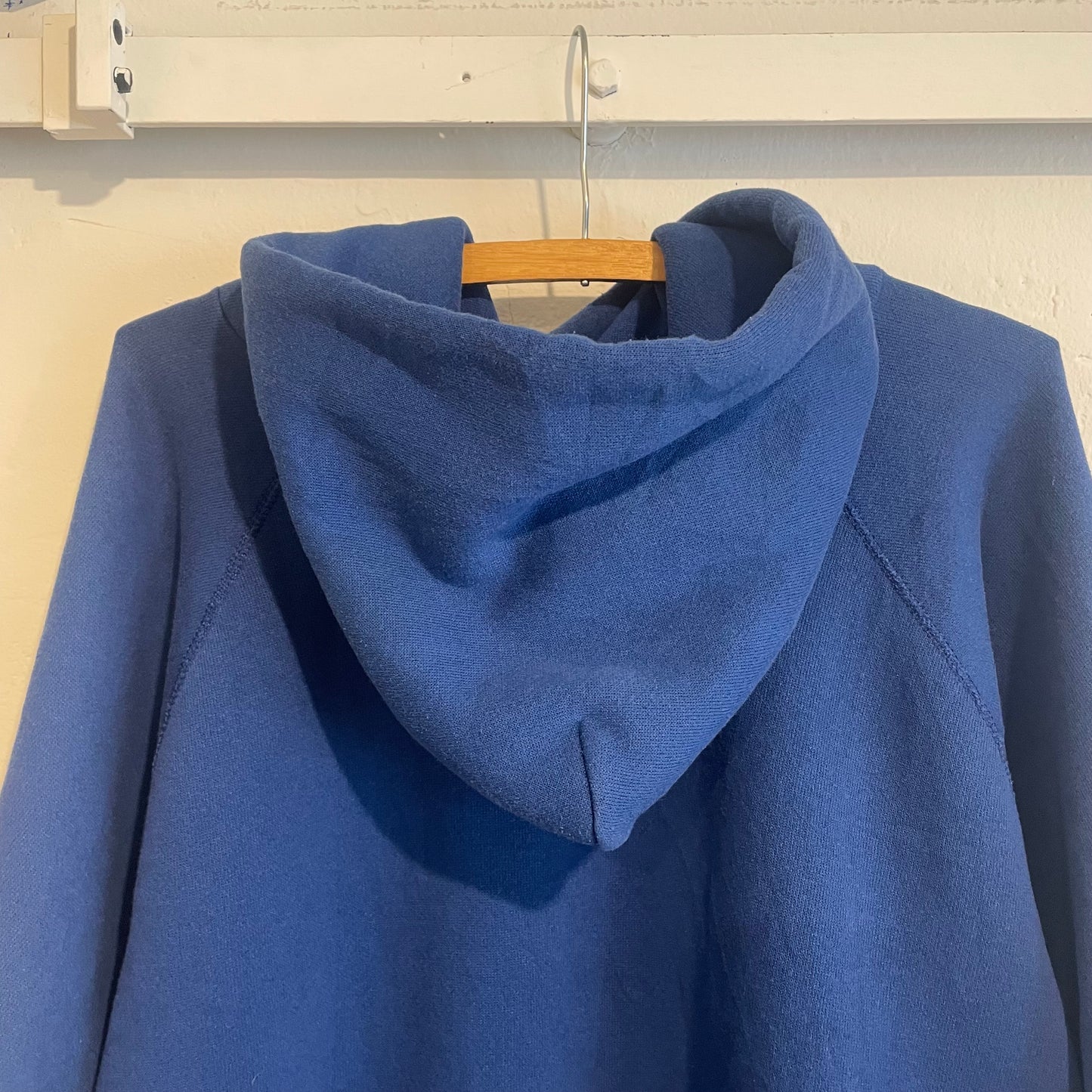 Raglan Blank Hoodie Blue