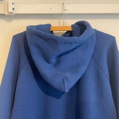 Raglan Blank Hoodie Blue