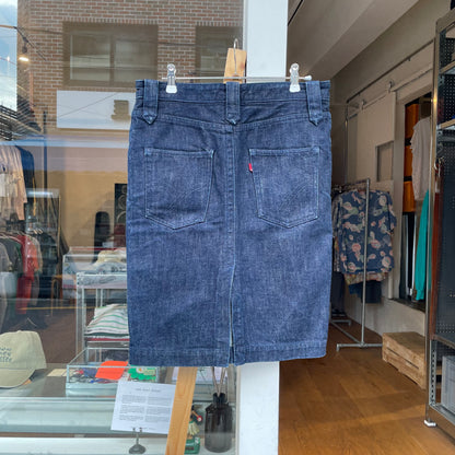 Denim Tight Skirt Blue