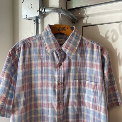 Plaid Check Shirt Blue