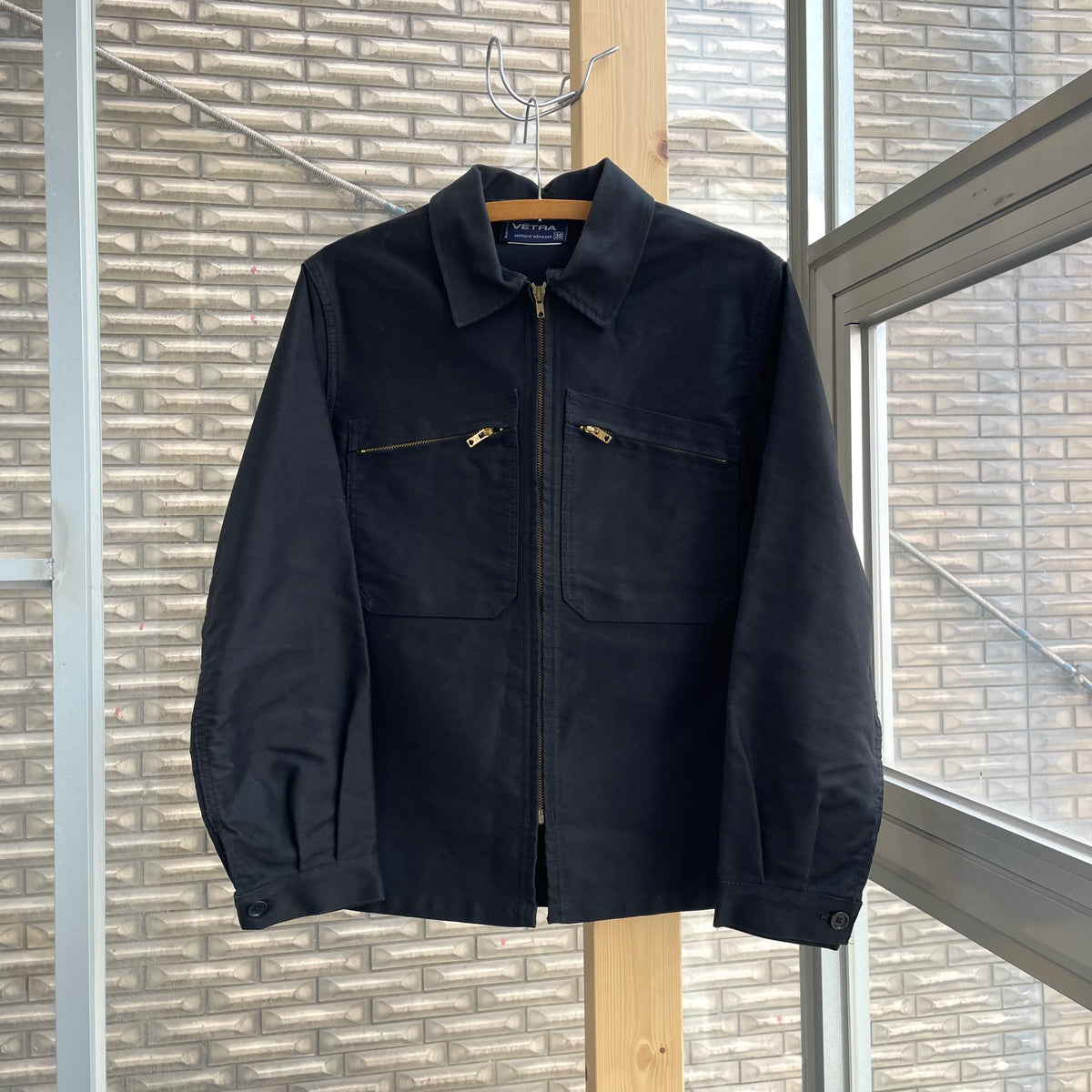 Zip Work Jacket Black