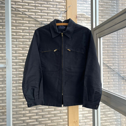 Zip Work Jacket Black