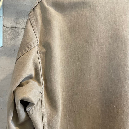 Bleached Zip Pocket Field Jacket Beige
