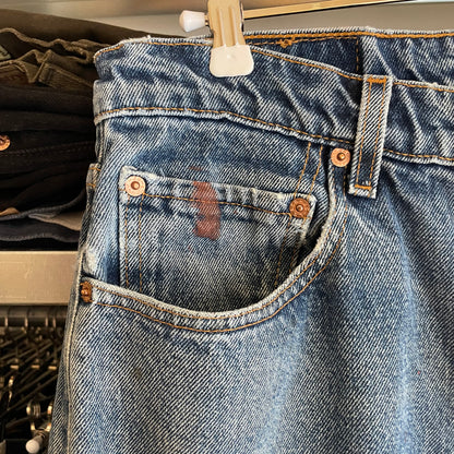 Paint-Stained 550 Relaxed Fit Jeans Blue