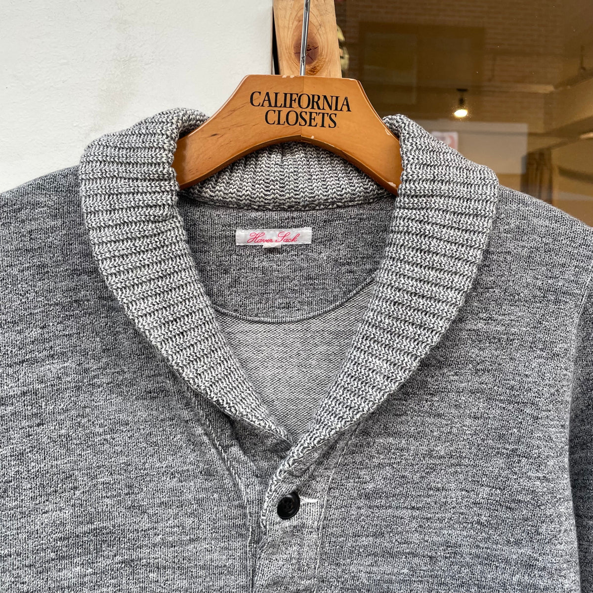 Shawl Collar Cardigan Gray