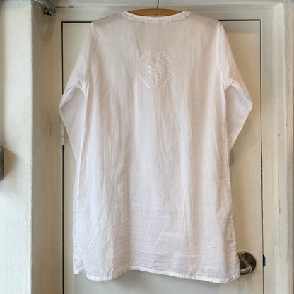 Hand Embroidered Blouse White