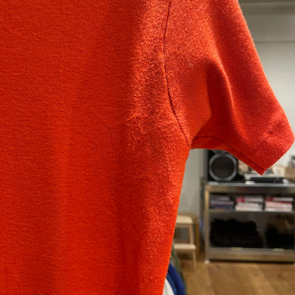 Knit Polo Shirt Red