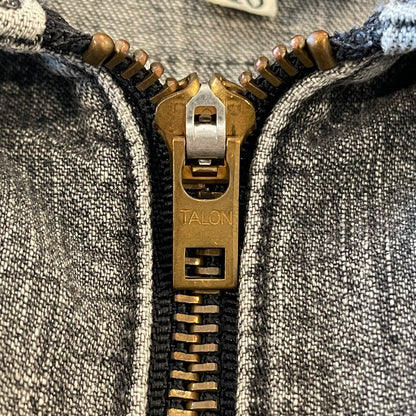 Talon Zip Denim Pullover Faded Blue