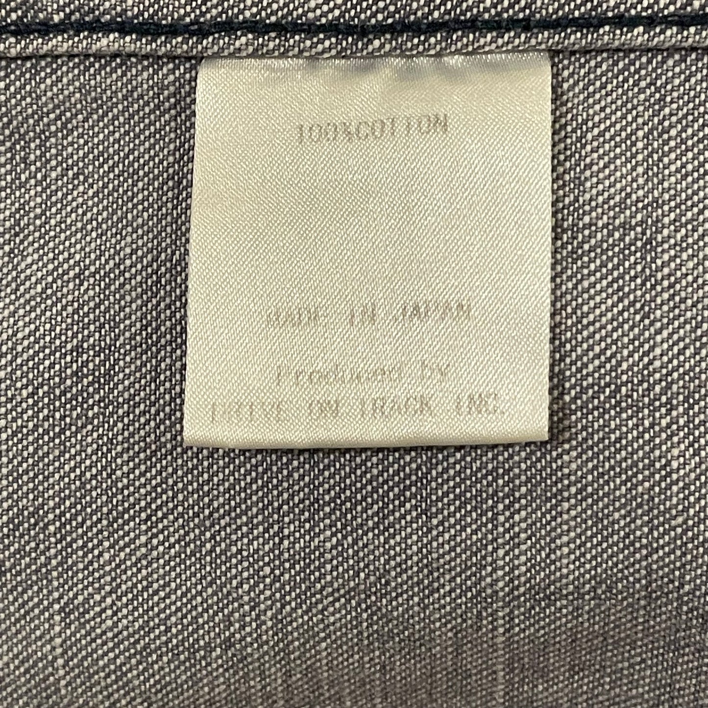 Denim Snap-Button Work Shirt Light Blue Faded