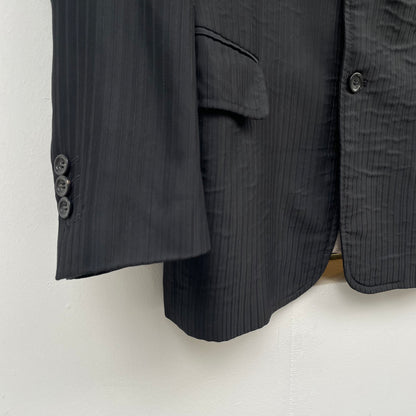 Stripe Blazer Black