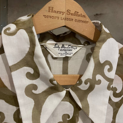 Pattern Blouse Brown