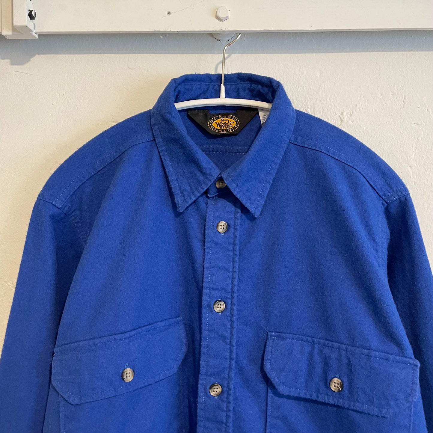 Chamois Cloth Shirt Bluegrey