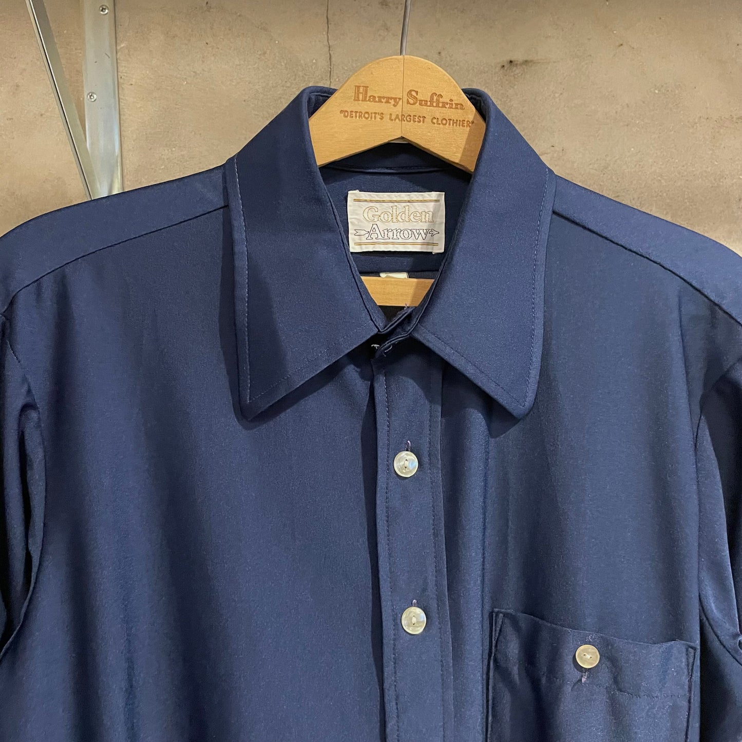 Qiana Nylon Shirt Navy
