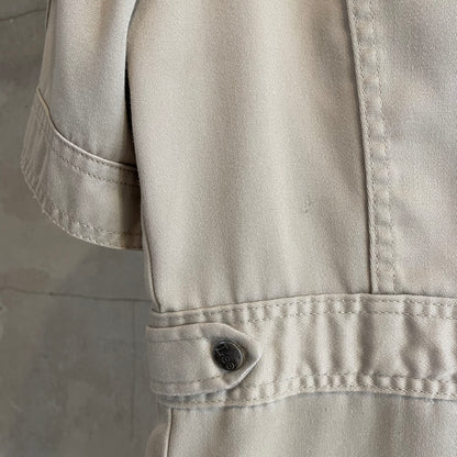 Western Shirt Jacket Beige