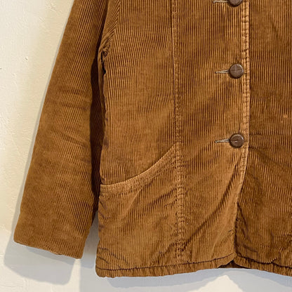 Quilted Liner Corduroy Coat Brown