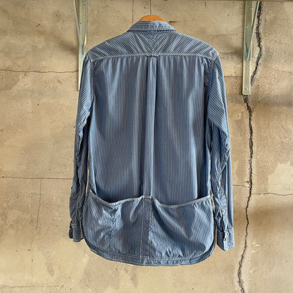Stripe Shirt Long Sleeve Blue
