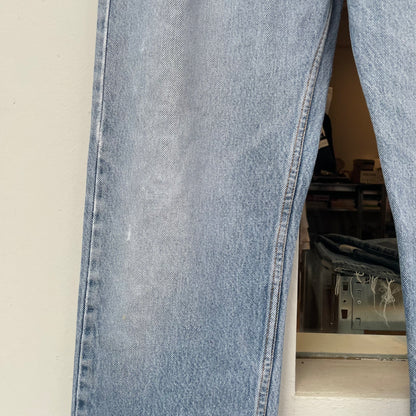 Faded Denim Straight Blue