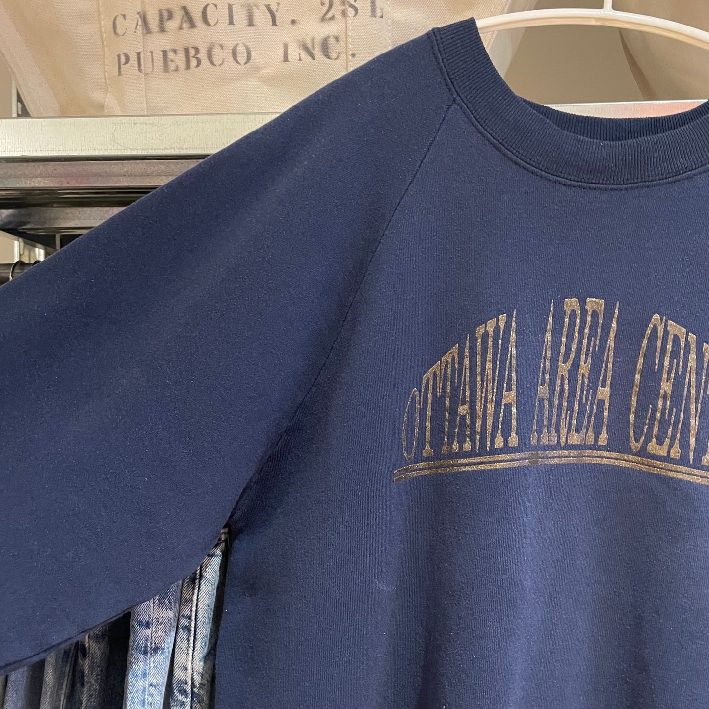 Ottawa Area Centre Blue Faded Crewneck
