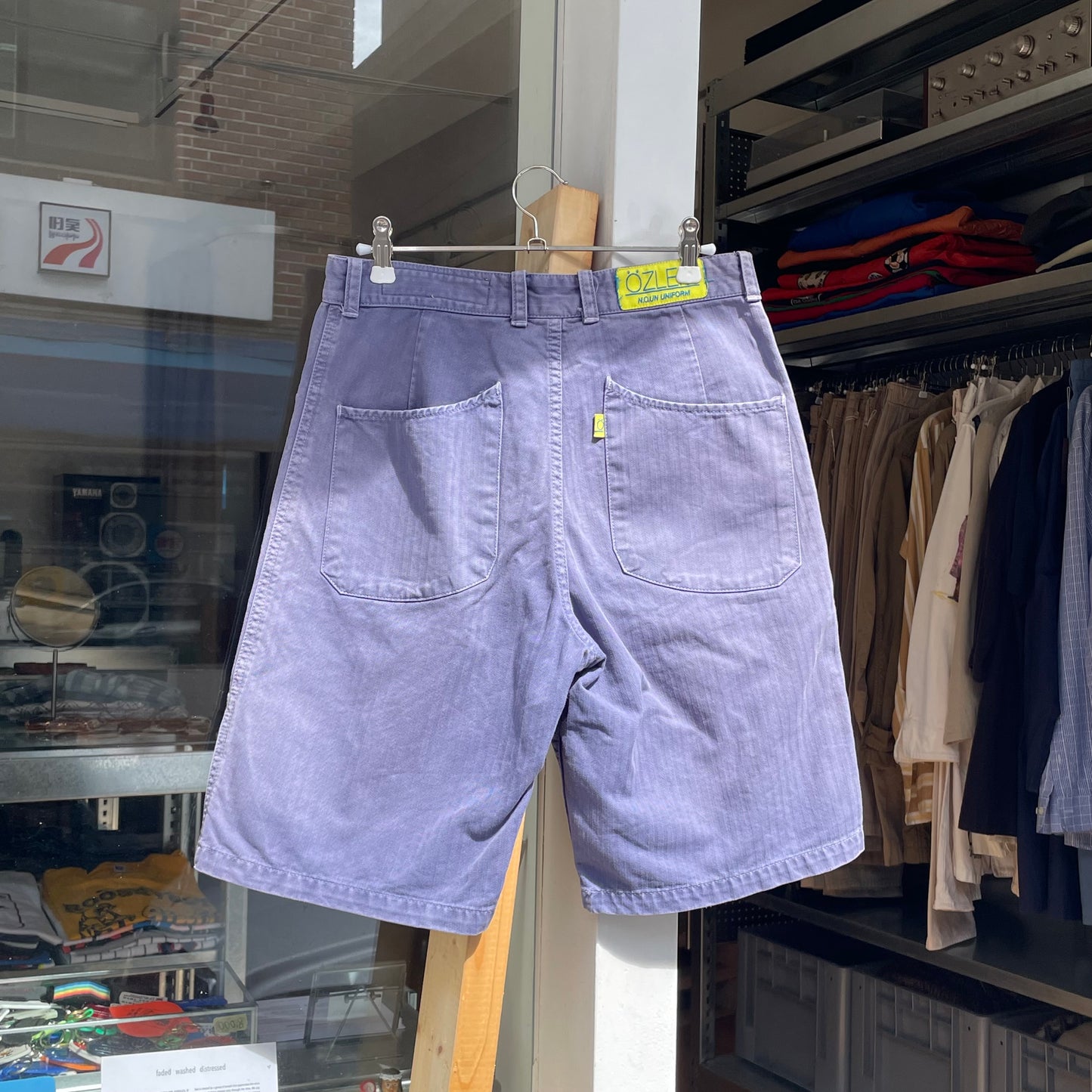Herringbone Shorts Blue