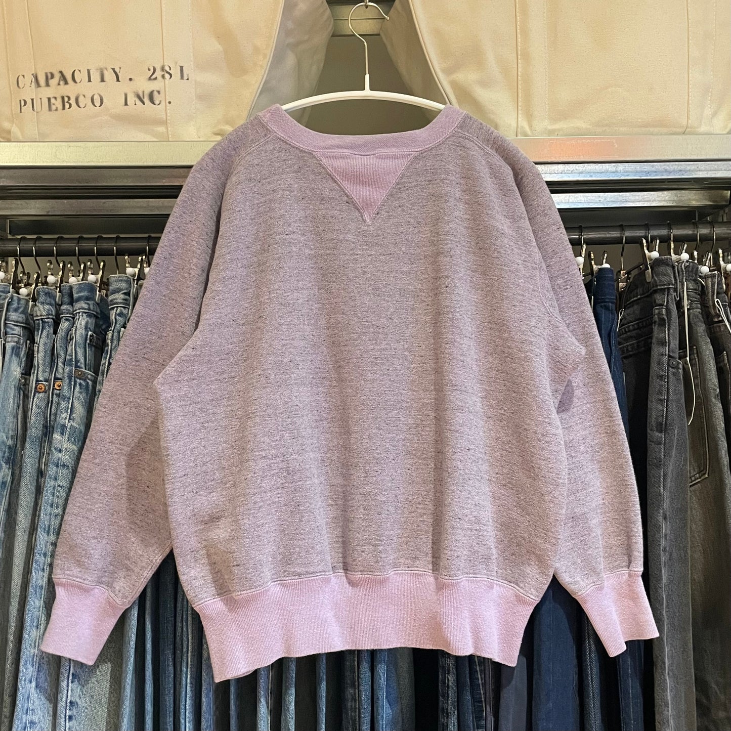 Heathered Lavender Vintage-Inspired Sweatshirt