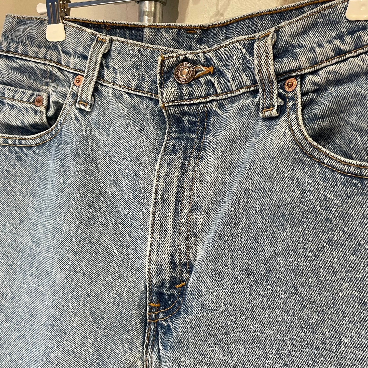 Cutoff Denim Shorts Blue