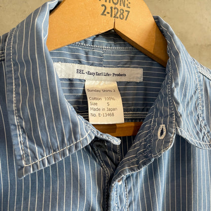 Stripe Shirt Long Sleeve Blue