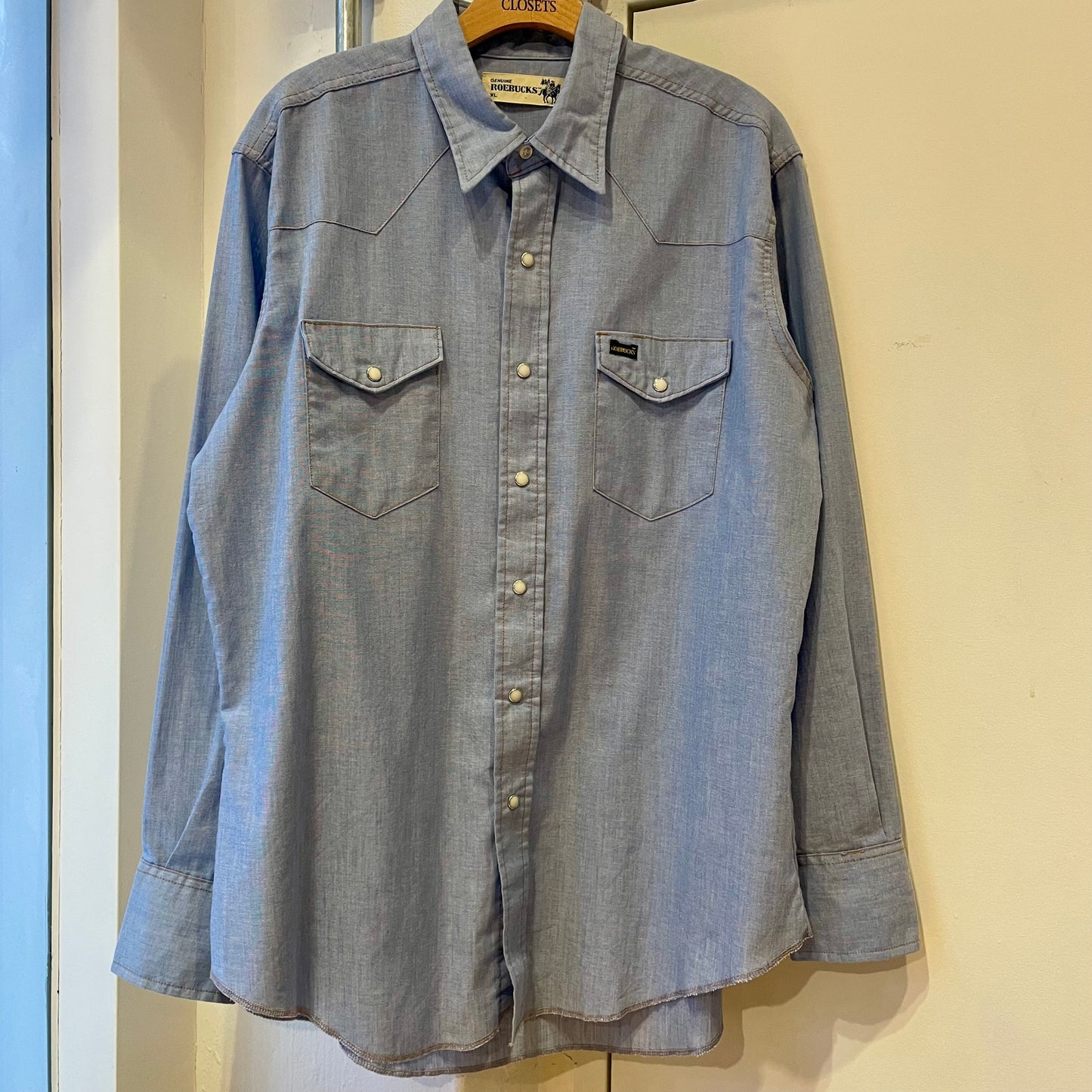 Snap Western Shirt Blue
