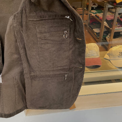 Corduroy Tailored Jacket Brown