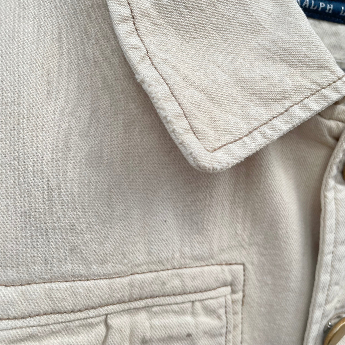 Cropped Field Jacket Ivory