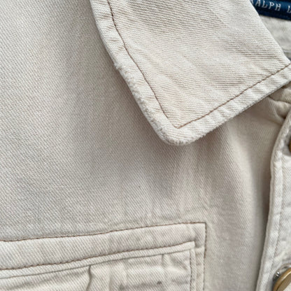 Cropped Field Jacket Ivory