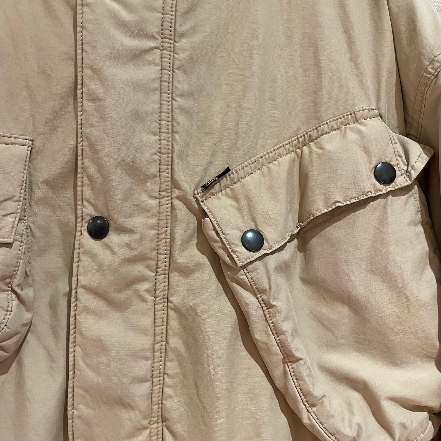 Beige Fleece Lined Parka