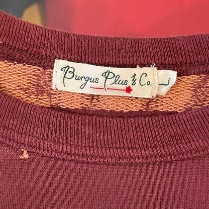 Running Print Pocket T-Shirt Burgundy