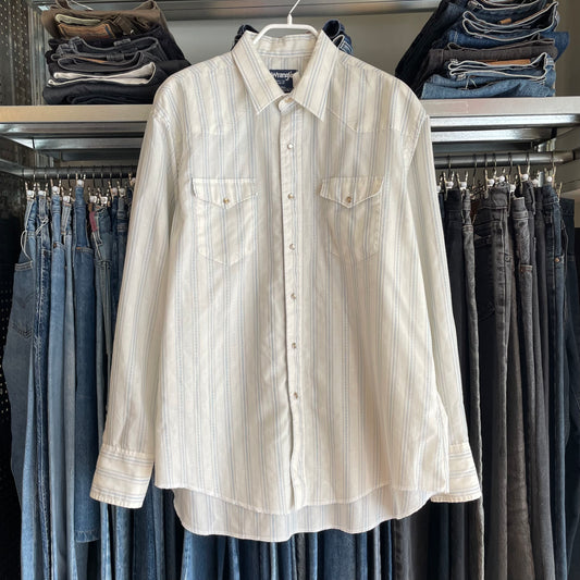 Stripe Shirt Blue Cowboy Cut Regular Fit