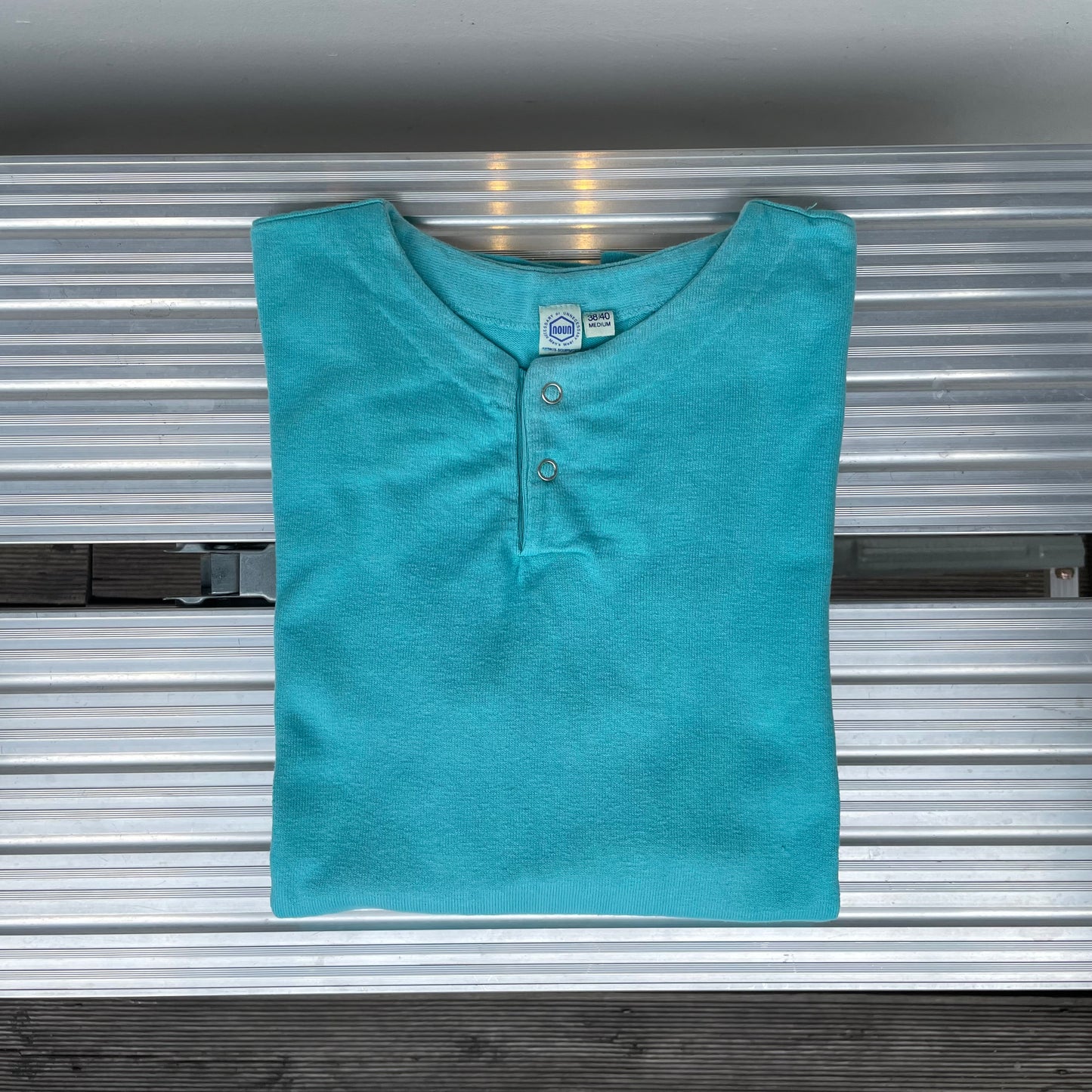 Henly Neck T-Shirt Blue