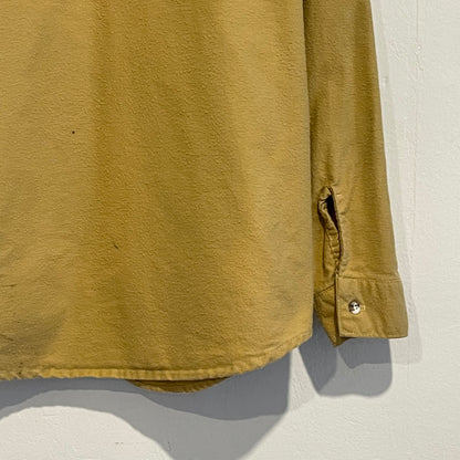 Chamois Cloth Flannel Shirt Khaki