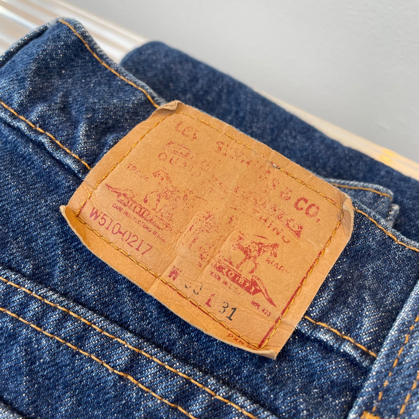 510-217 Zipper Fly Jeans Slim Navy