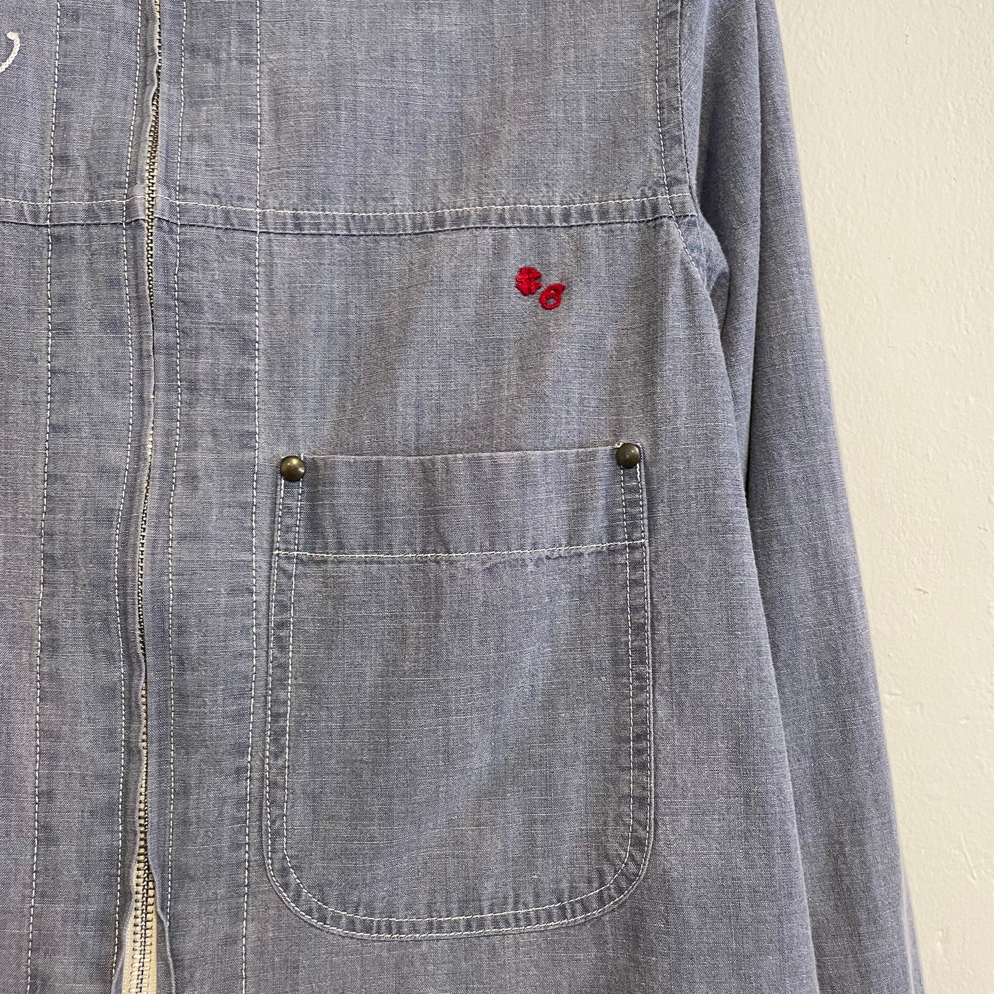 El Rito Zip Chore Jacket Blue Universal Zip