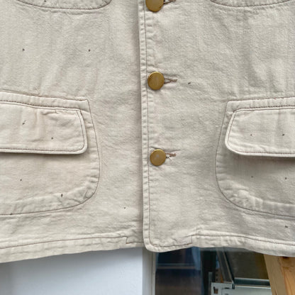 Cropped Field Jacket Ivory